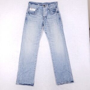 G-Star Raw 3301 Straight Leg Denim Jeans 28x32 Light Wash